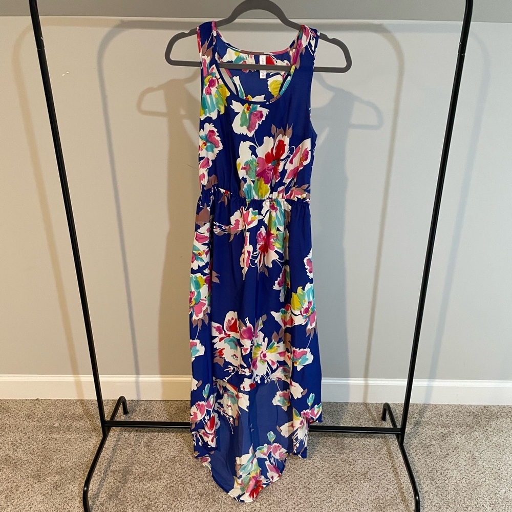 Xhilaration water color high low dress